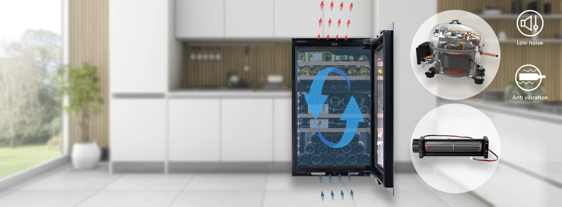 INVERTERKOMPRESSOR & KORSFLÖDESFLÄKT